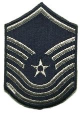 USAF Senior Master Sergeant Embroidered Military Patch Insignia 5.5"h NEW