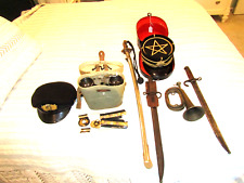 Jap WW2 SWORD,2 BAYONETS,BUGLE,NAVY INSIGNIA,ARMY HAT BOXED, NAVY HAT BINOCULARS picture