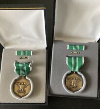(2) NEW U.S. Army Military DECORATION COMMENDATION Medal Ribbon 3 piece SET picture