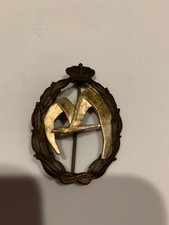 Original WW2 Italian Air Force Transport Qualifcation Badge in Silver