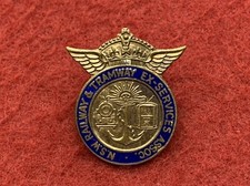 WW2 Original Australian NSW RAILWAY & TRAMWAY EX-SERVICES ASSOCIATION Badge