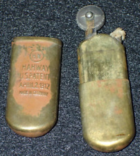 WWI Brass Trench Pocket Lighter 'HAHWAY' Apr 2 1912 Pat. Made in Germany, Early picture