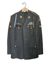 US Army Vietnam War Era Green Dress Uniform Jacket Size 38R Pants 31 X 31 picture