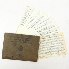 RARE 1953 Department of Defense ARMY 158th BAND Republic of Cuba Anthem Music
