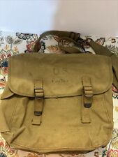 US Military WWII Canvas Musette Field Bag Varied Mfg Co 1942 picture