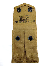 MINTY WW1 US Army Mills M1911 Ammo Pouch .45 Caliber Magazine Double Pocket picture
