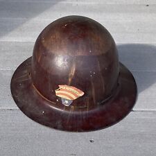 Vintage WW2 SKULLGARD Type-K Full Brim Safety Hard Hat Named To A Pvt. Date 1942 picture
