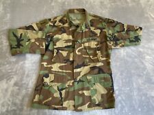 United States Army Shirt Camo Medium Regular BDU Sergeant Airborne Patch Jacket picture