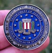 RARE FBI Challenge Coin Federal Bureau of Investigation DOJ Police 🔥🔥🔥🔥 picture