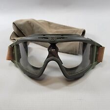 Military Revision ESS Apel Military Ballistic Goggles Green Tan Clear Lens Used picture