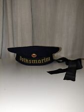 UNCOMMON DDR NVA GDR East German Volksmarine Navy Tally Cap Enlisted Cap picture