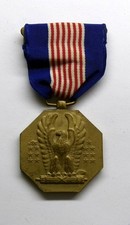 VINTAGE Soldier's Medal with Sewn Slotted Brooch