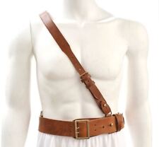 Sam Browne Belt with Shoulder Strap Brown Leather WW1 will fit 38