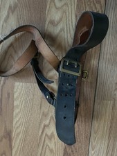 Vgt Us Officer Belt + Shoulder Strap Black Leather