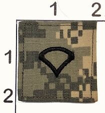 United States Army Private 1st Class Embroidered Rank Patch Hook Loop Camoflauge picture