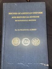 Record of American Uniform and Historical Buttons Bicentennial Editon by Albert picture