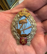 WWII-VERY RARE KINGDOM OF BULGARIA REGENCY PERIOD MILITARY BADGE-ISSUE 1944-1946