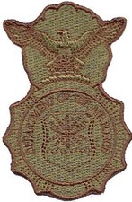 Security Forces Multicam Badge w/Spice Brown Thread