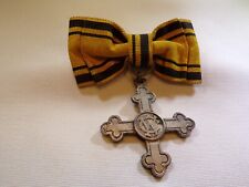 RARE 1916 WW1 GERMAN WURTTEMBERG CHARLOTTE CROSS WITH BOWTIE RIBBON (3822) picture