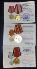 3 Russian Soviet awards of veteran of WWII Beloshickiy Nikolai
