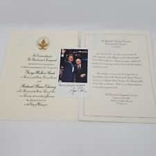Lot Of WWII Army Presidential Inaugural Invitation Letters & Photos GEORGE BUSH picture
