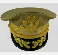 US Army Peak Cap General Douglas Macarthur's Uniform Military Khaki Hat picture