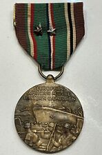 Original WWII U.S. Army European African  Middle Eastern Campaign Medal & Stars picture