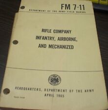 RIFLE COMPANY INFANTRY, AIRBORNE, & MECHANIZED Manual  FM 7-11 April 1965 picture