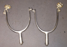 WW1  1913 Rock Island Arsenal Cavalry Spurs,Matched Pair With Early Style Buckle picture