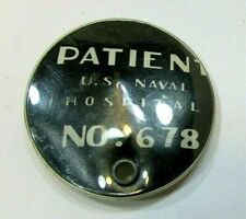 Vintage U.S. Naval Hospital Navy Patient No. 678 Old 2