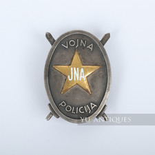 Vintage Original JNA YPA Yugoslav Peoples Army Military Militia Chest Badge