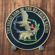 Great Seal Of The Ho-Chunk Nation Military Service Challenge Coin M#32