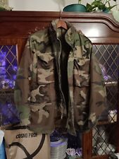 US Army Camouflage Heavy Jacket Cold Weather Medium #8415-01-099-7835 picture
