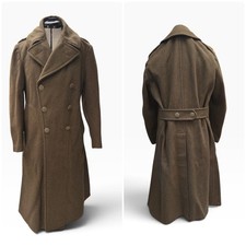 VTG 50's Heavy Wool Overcoat Trench Coat US Military Korean War 38 R