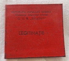 People's Republic of Romania, Ministry of Interior identity card, 1964 - Rare