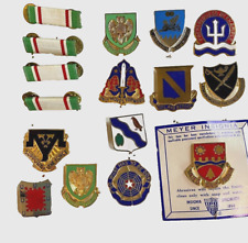20 US Military Pins Unit Insignia DUI Various Pin Backs 1 Still Carded  5432B picture