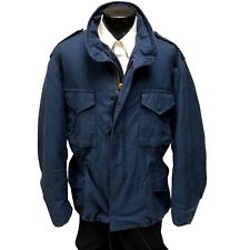 Vtg Alpha Industries M65 US Military FIELD Jacket Lined Cold Weather Navy Coat picture