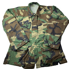 US Army Shirt Men Medium Short Green Camo Shirt Military Jacket 8415-01-084-1646 picture