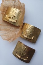 3 buckles of the USSR Navy. Warehouse condition.