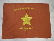 FLAG , VC NLF North VN Army , Battle Flag , Victory in NUI LE 1971 FLAG W
