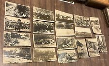 vintage WWI MILITARY (LOT OF 18) MINI POST CARDS postcards B&W PHOTOS EUROPE ww1 picture
