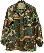 US Navy Hot Weather Coat, Jacket Camouflage , Military Action, Worn, Size Large? picture
