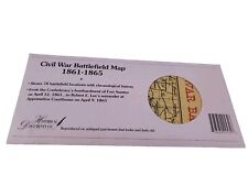 Historical Documents Co Civil War Battlefield Map 1861-1865 parchment paper picture