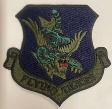 Embroidered Flying Tigers Patch, Subdued, Modern Original USAF picture