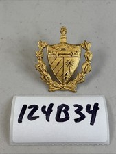 Cuban Coat of Arms Escudo Cubano Cap Badge Insignia Vintage Military 124B34