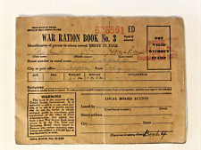 WORLD WAR II (WW2) War Ration Book No. 3 With Stamps picture