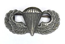 RARE Angus & Coote STERLING WWII USMC / US ARMY AIRBORNE PARATROOPER JUMP WINGS picture