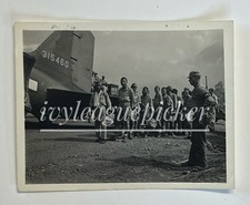 WWII 1944 Snapshot US Captured Japanese POW Prisoners C 47 Transport Hollandia