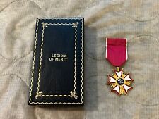 WW2 Legion of Merit Medal w Wrap Brooch & Short Title Case - USN USMC - WWII picture