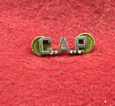 WWII/2 US Army Air Corps CAP Civil Air Patrol sterling marked collar insignia picture